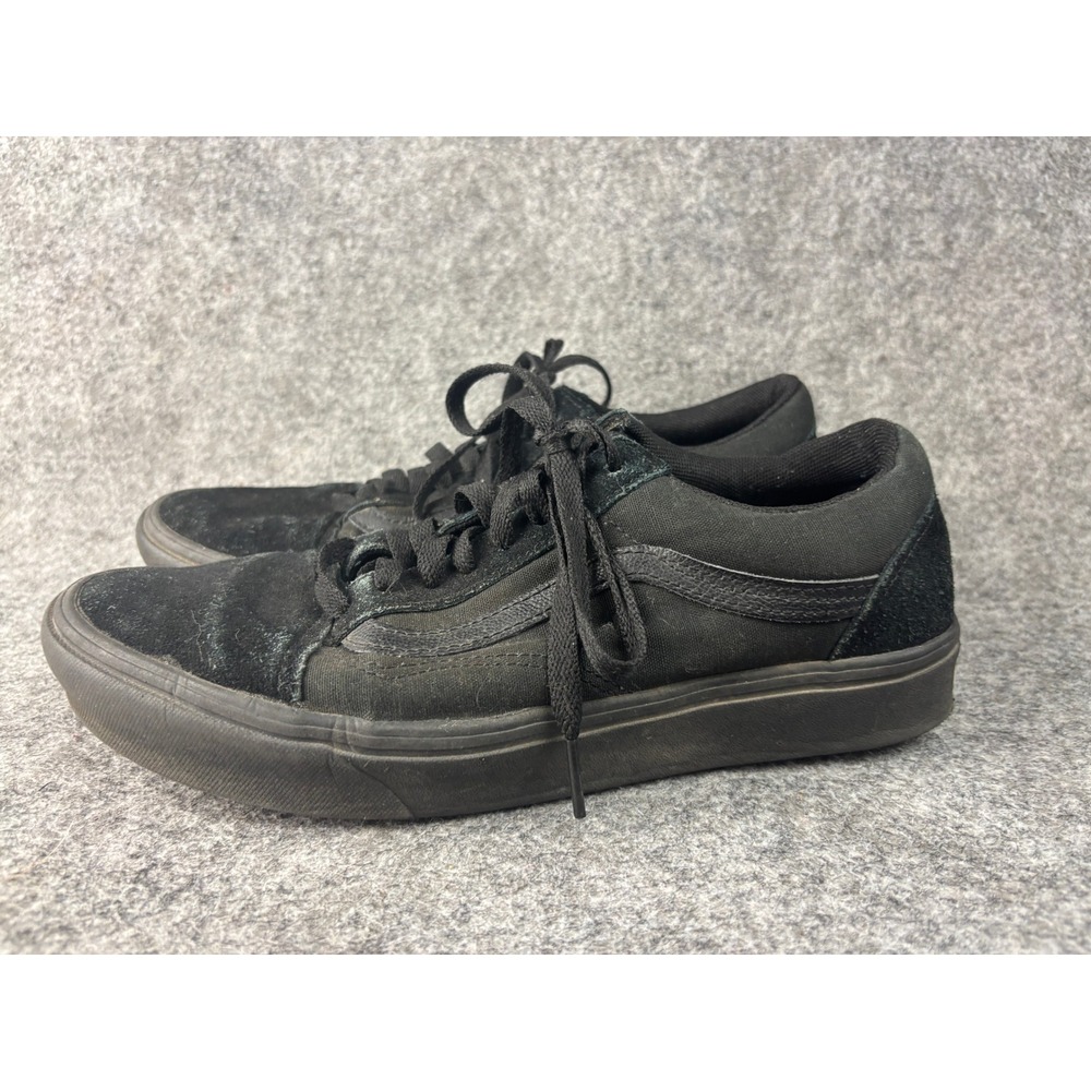 Vans Old Skool ComfyCush Mens Size 8.5‎ Black Suede Canvas Skate Shoes